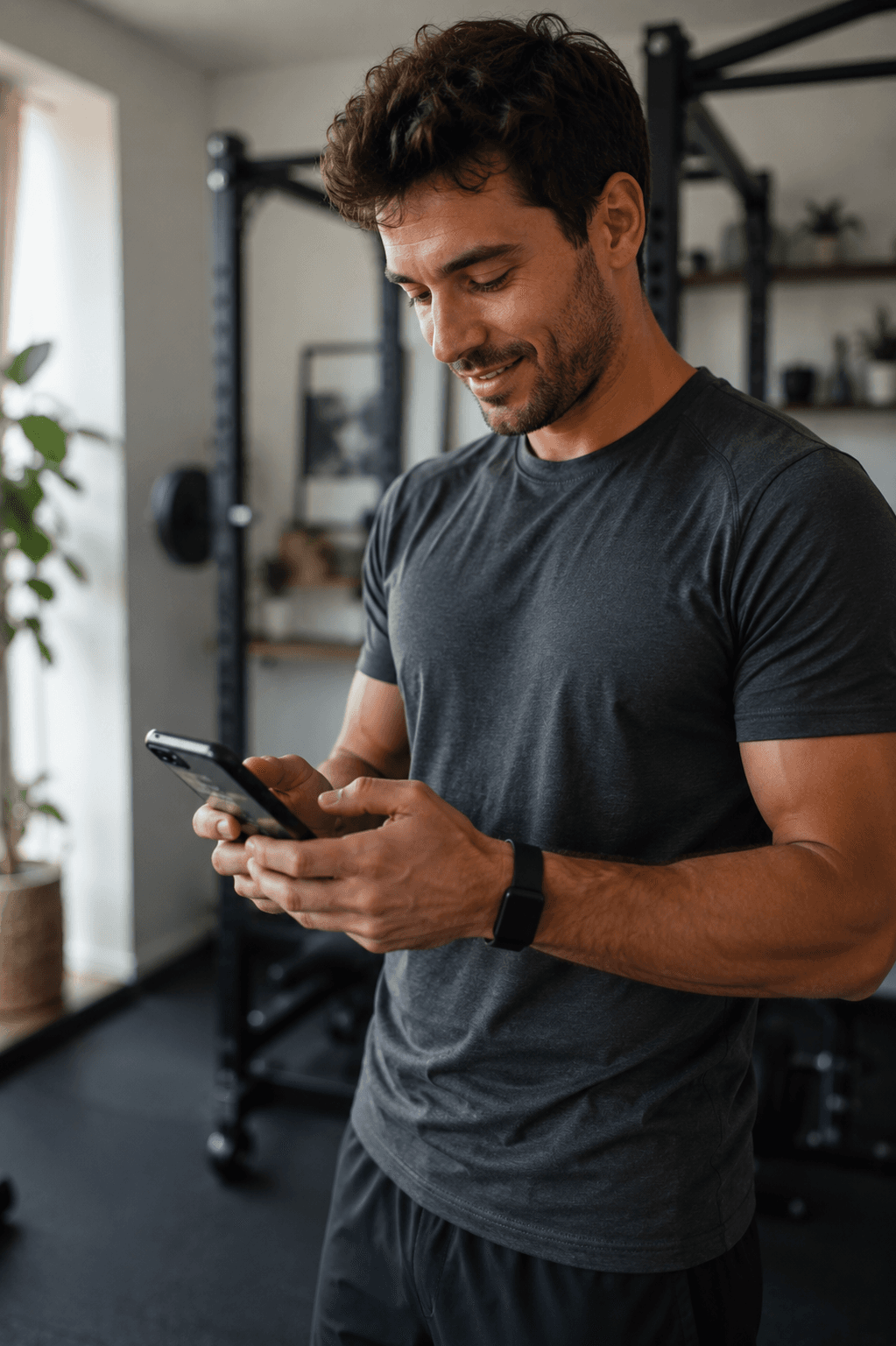 Setting up a training plan from a phone